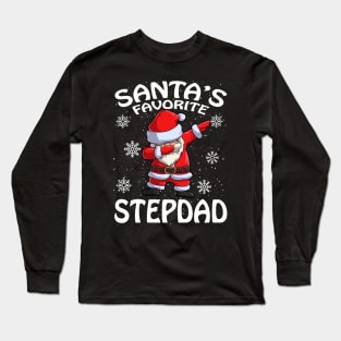 Santas Favorite Stepdad Christmas Long Sleeve T-Shirt